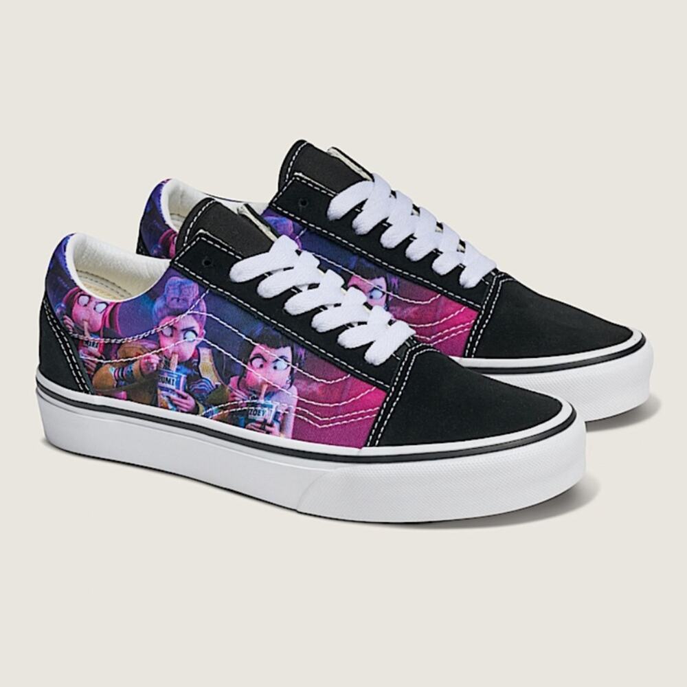 KPOP Demon Hunters x Vans Big Kids Old Skool Shoes Size 4.5 Juniors/Youth